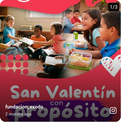 Publicación de Instagram: contenido institucional