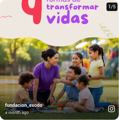 Publicación de Instagram: contenido institucional