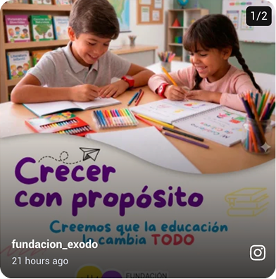 Publicación de Instagram: educación